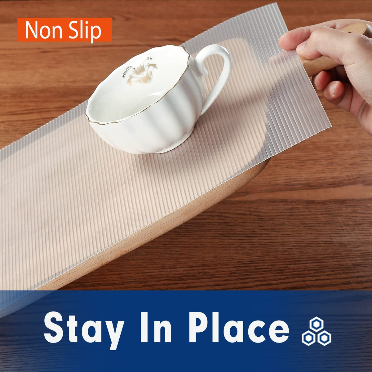Iwtmm drawer liner provides waterproof protection against spills and stains.