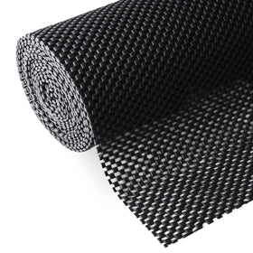 Iwtmm shelf and drawer liner in black full size shows strong grip for organized drawers