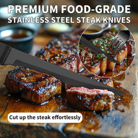Izurok professional-grade serving utensils include tong, slotted spoon, and carving fork