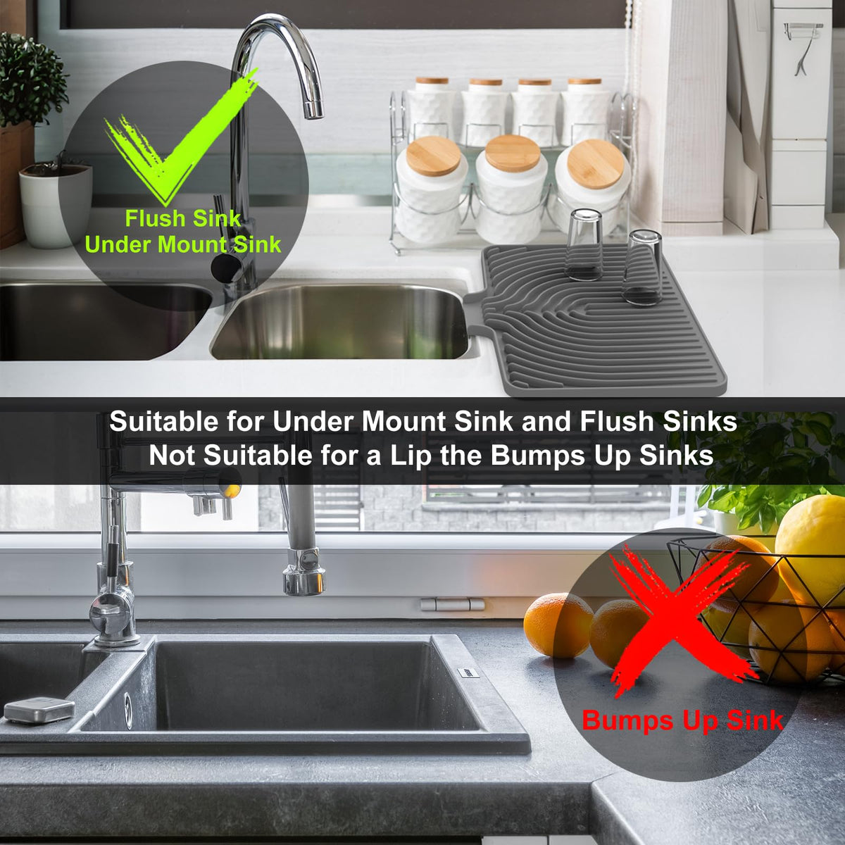 JACZZO easy-to-clean mat rinses quickly after use.