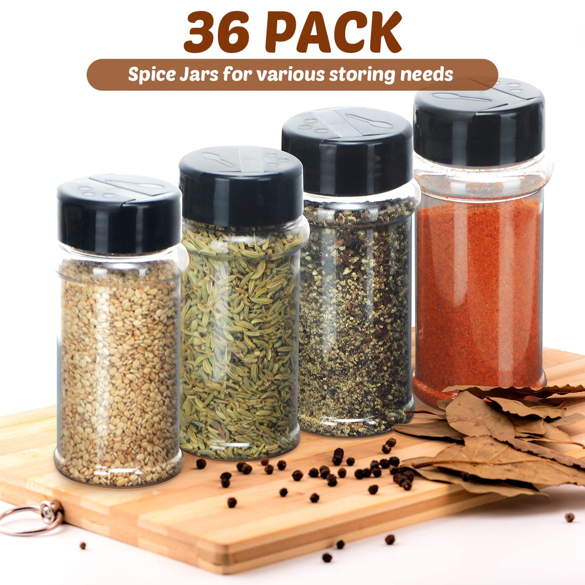 Jadive portable spice jars for kitchen to go use