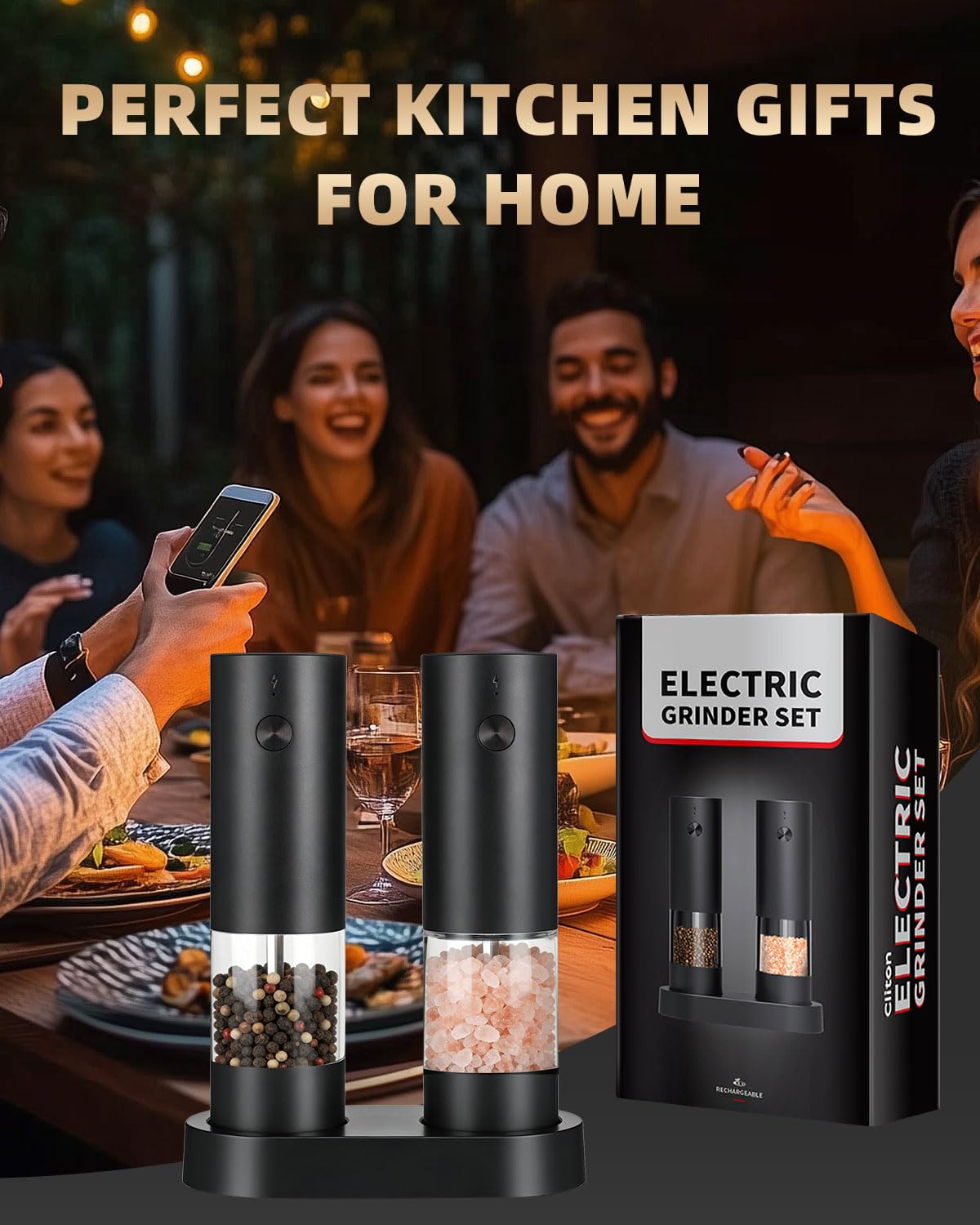 Jasee long lasting battery delivers about 300 grinds per charge