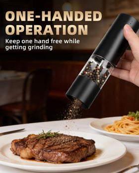 Jasee one-handed grinding setup shows effortless kitchen operation