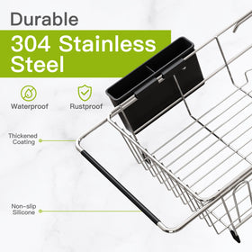JASIWAY utensil slots keep plates upright and reduce stacking during drying.