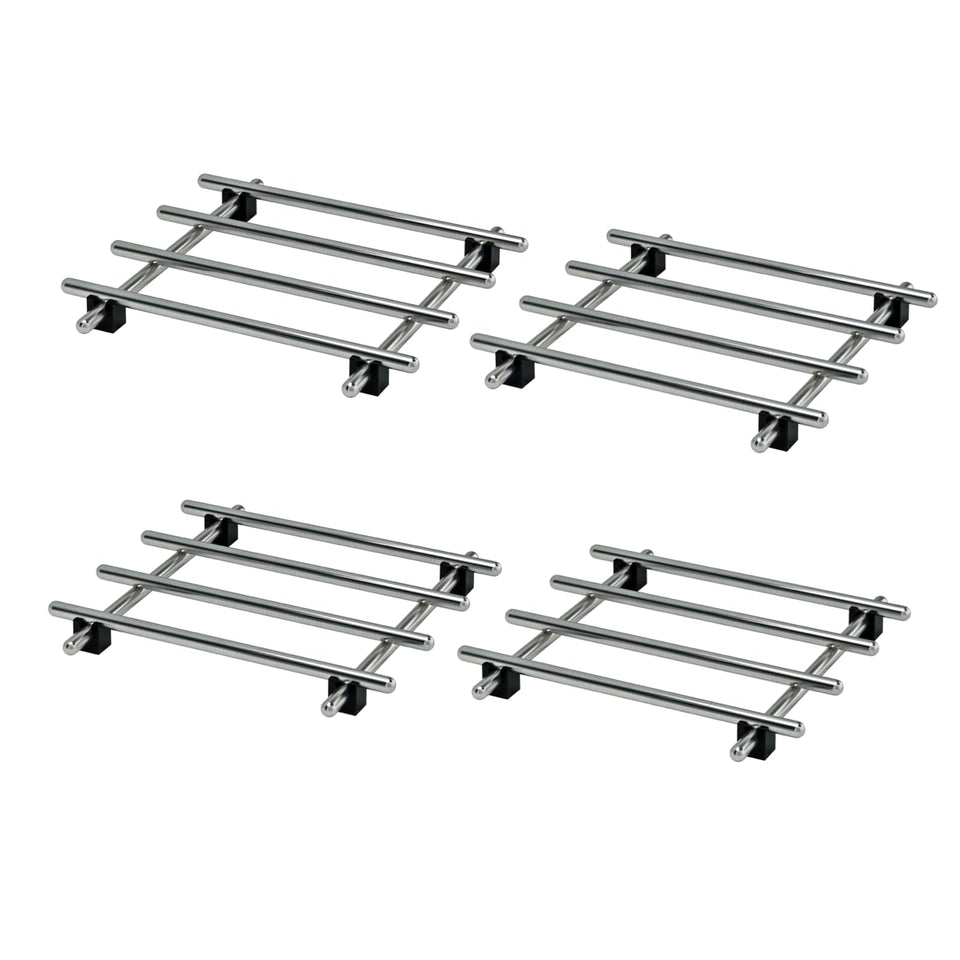 JEEATCN stainless steel trivet 7x7 protects countertops from heat and spills