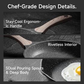 JEETEE induction-compatible base works on all stoves for versatile cooking.