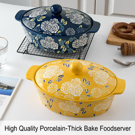 Jemirry dishwasher- and microwave-safe ceramic dish for easy cleanup