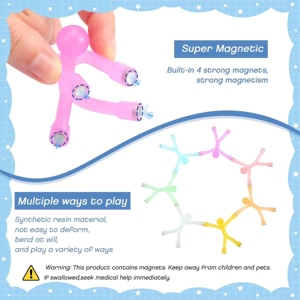 Jerify humanoid magnetic toy orange elevates decor and inspiration at home