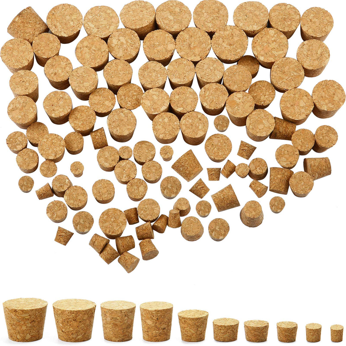 Jetec cork stoppers with conical design seal bottles reliably.