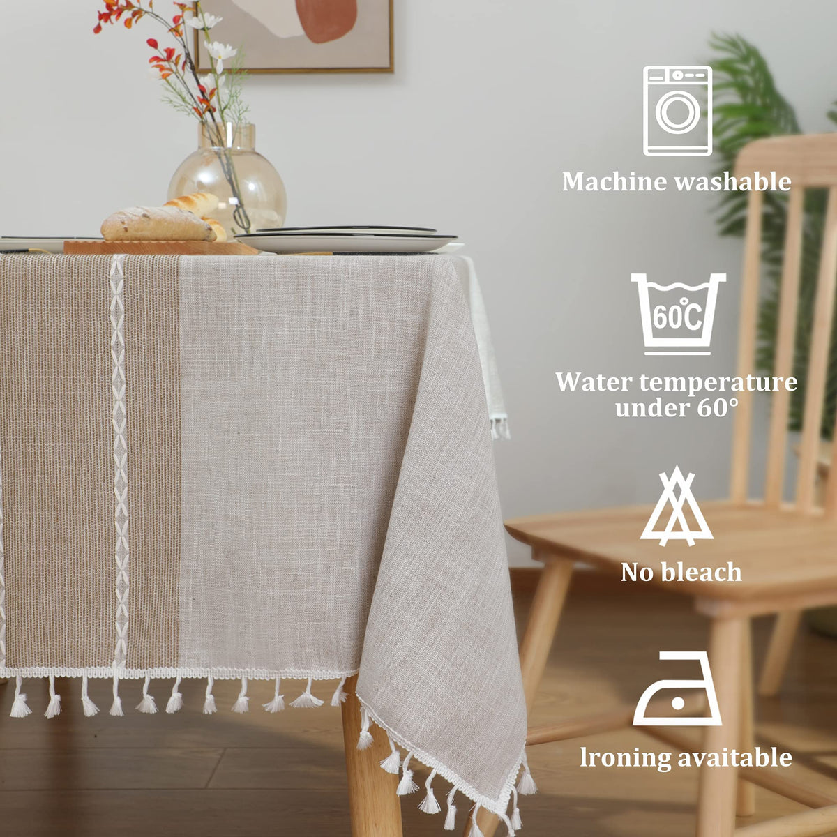 JIALE brown color enhances warm dining ambiance.