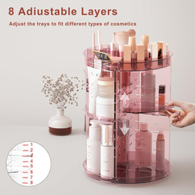Jiavarry lipstick-slots-brush-holes design stores lipsticks and slim brushes efficiently.