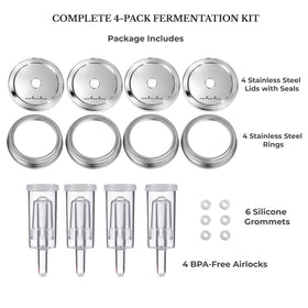 JILLMO BPA-free airlock demonstrates secure gas release during fermentation.