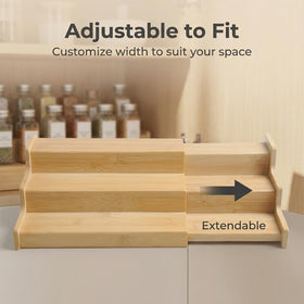 JinDoWin pantry-organization arrangement keeps jars visible and accessible.