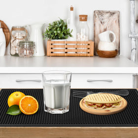 Jinmuxilll bar mat with non-slip back keeps mats flat and surfaces secure.