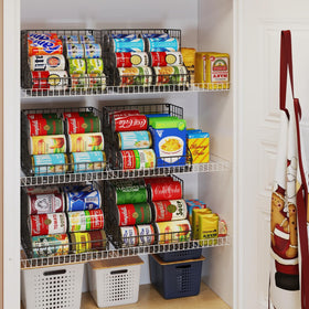 JKsmart adjustable dividers shown to tailor compartments for different can sizes.