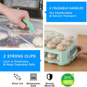 JOEY'Z BPA-free durable plastic carrier is dishwasher safe for easy cleanup.