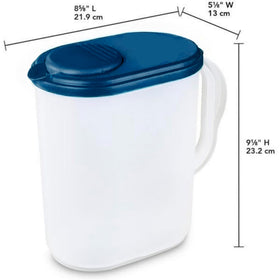 JOEY'Z Water Pitcher transparent base to monitor beverage levels