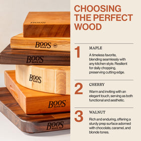 John Boos Chop-N-Slice American hard maple detail