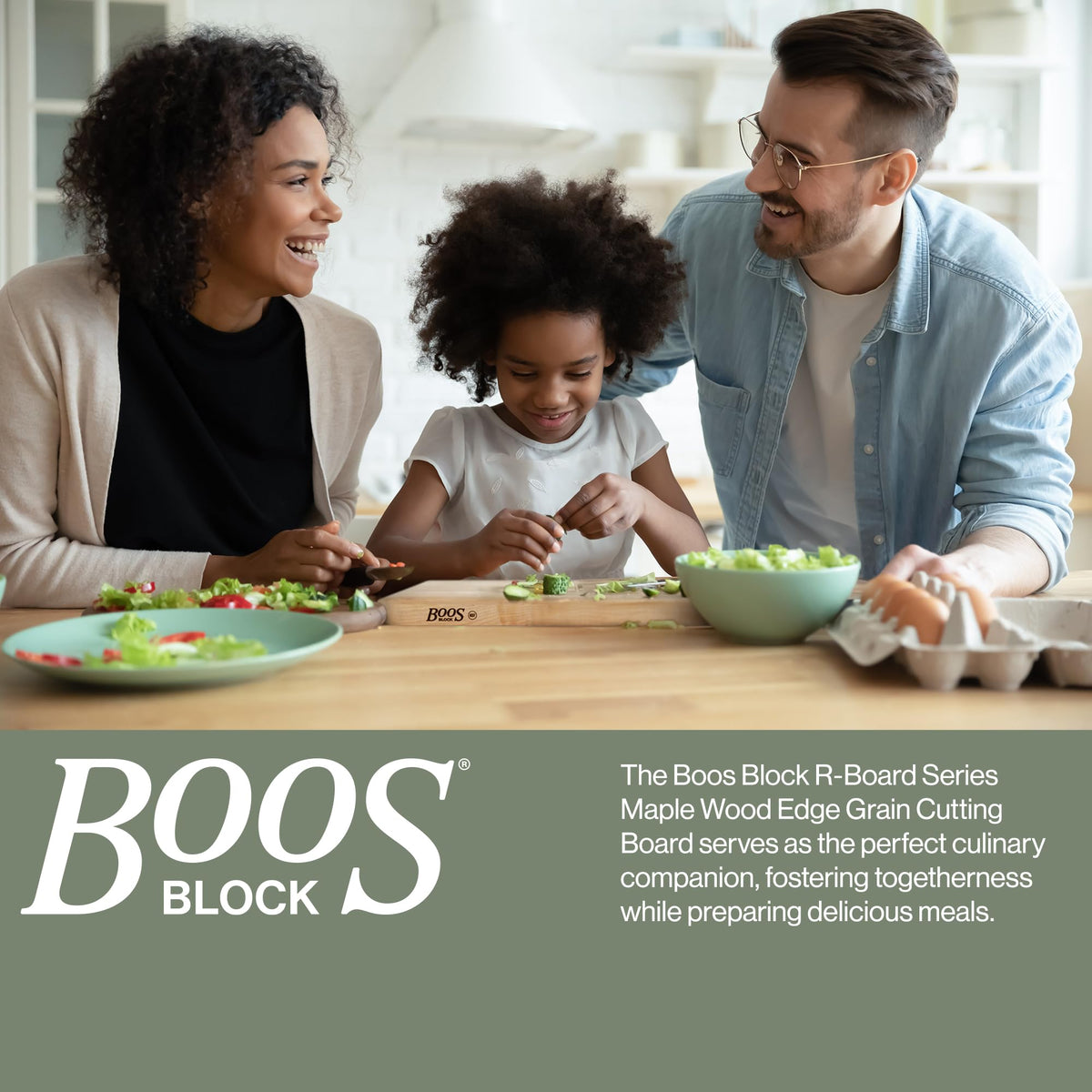 John Boos R-Board care oil application supports long-lasting finish.