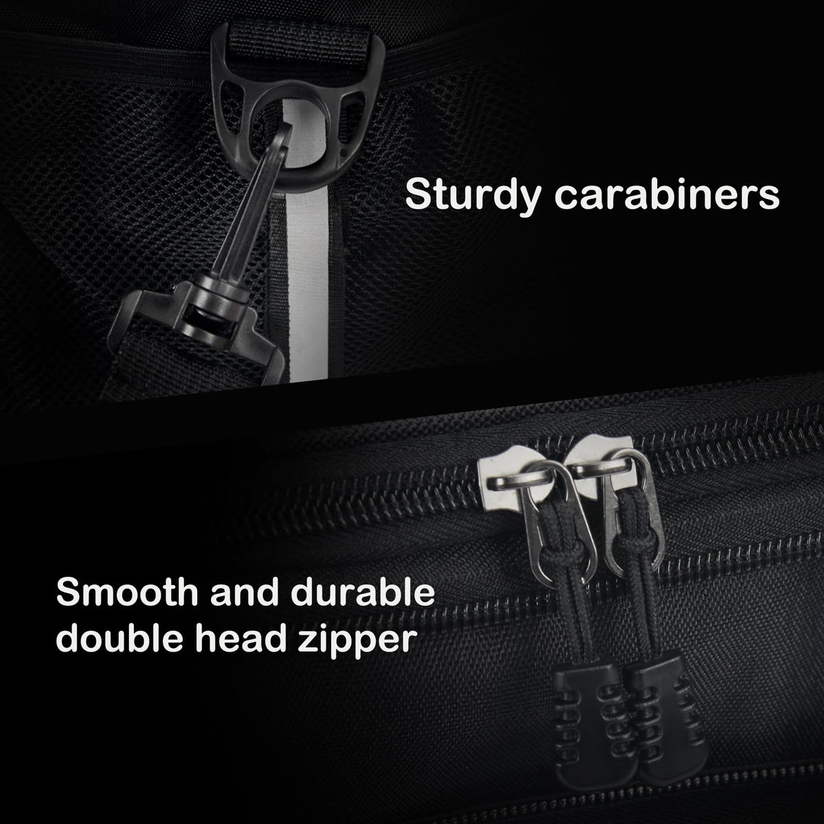 JOINGO heavy-duty stitching and metal zippers endure daily use.