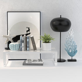 Jojocross countertop cabinet stand keeps dishes and snacks accessible.