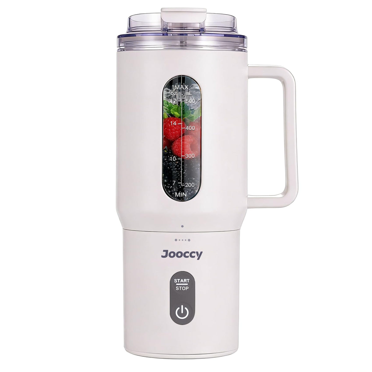 Jooccy 18oz portable blender front view for on-the-go smoothies.