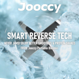 Jooccy auto-reverse blade technology prevents jams during blending.