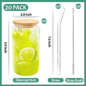 Joyclub reusable glass straws offering a clean, eco-friendly sipping experience.