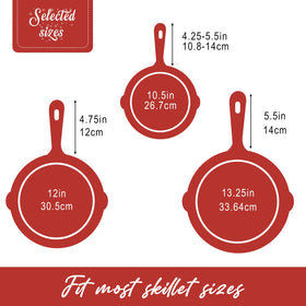 Joyhalo pack of 6 silicone handle covers helps protect multiple pots and pans.