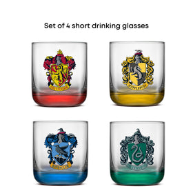 JoyJolt Harry Potter glass care: handwash to preserve vibrant crests.