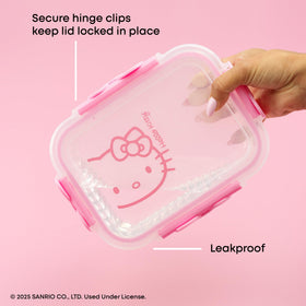 Lid with removable silicone seal stays secure and leakproof.