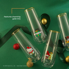 JoyJolt slim stemless glasses designed for comfortable holding