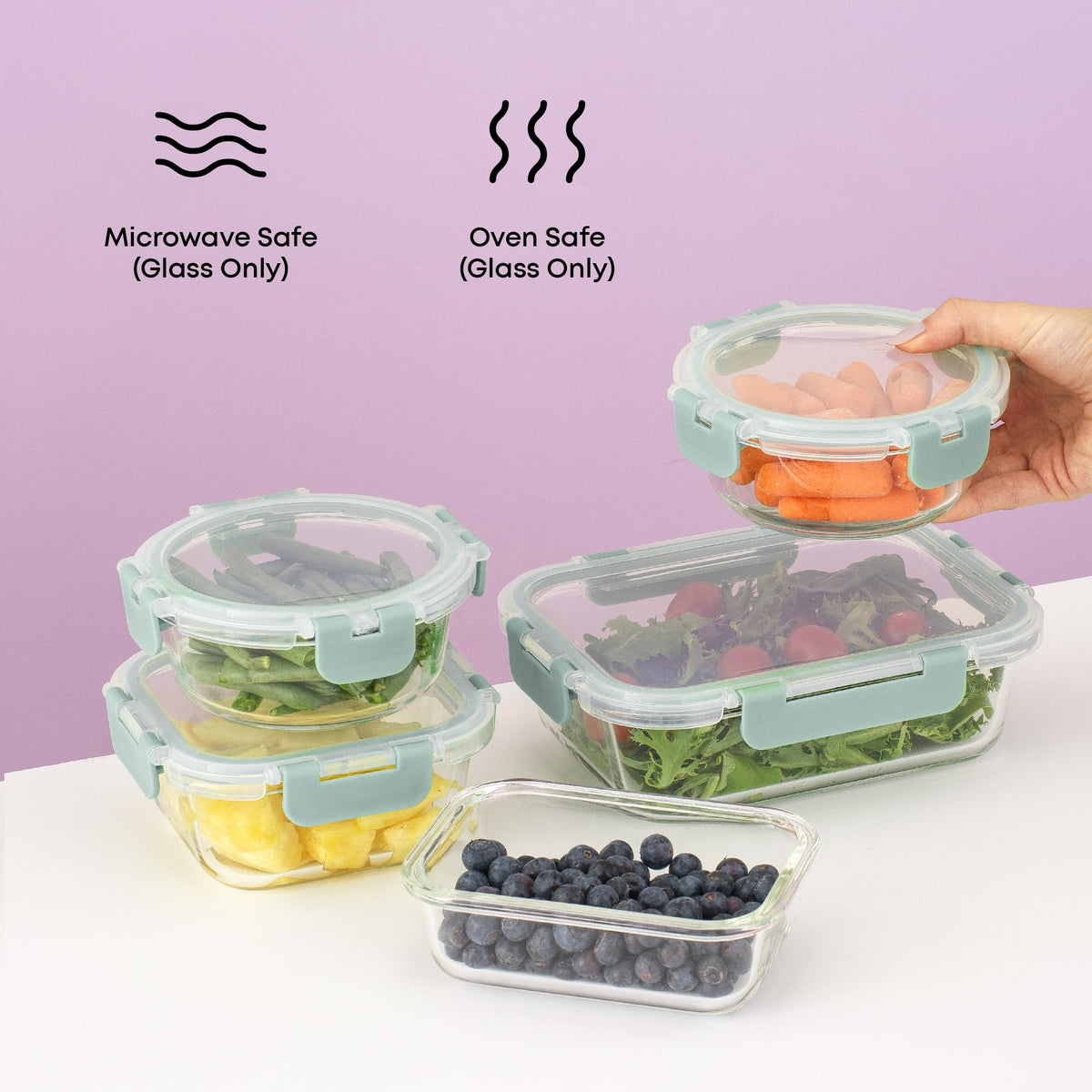 JoyJolt square 11oz container, snack and lunch ready