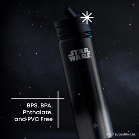 JoyJolt Star Wars bottle with vacuum insulation keeps drinks cold or hot on adventures