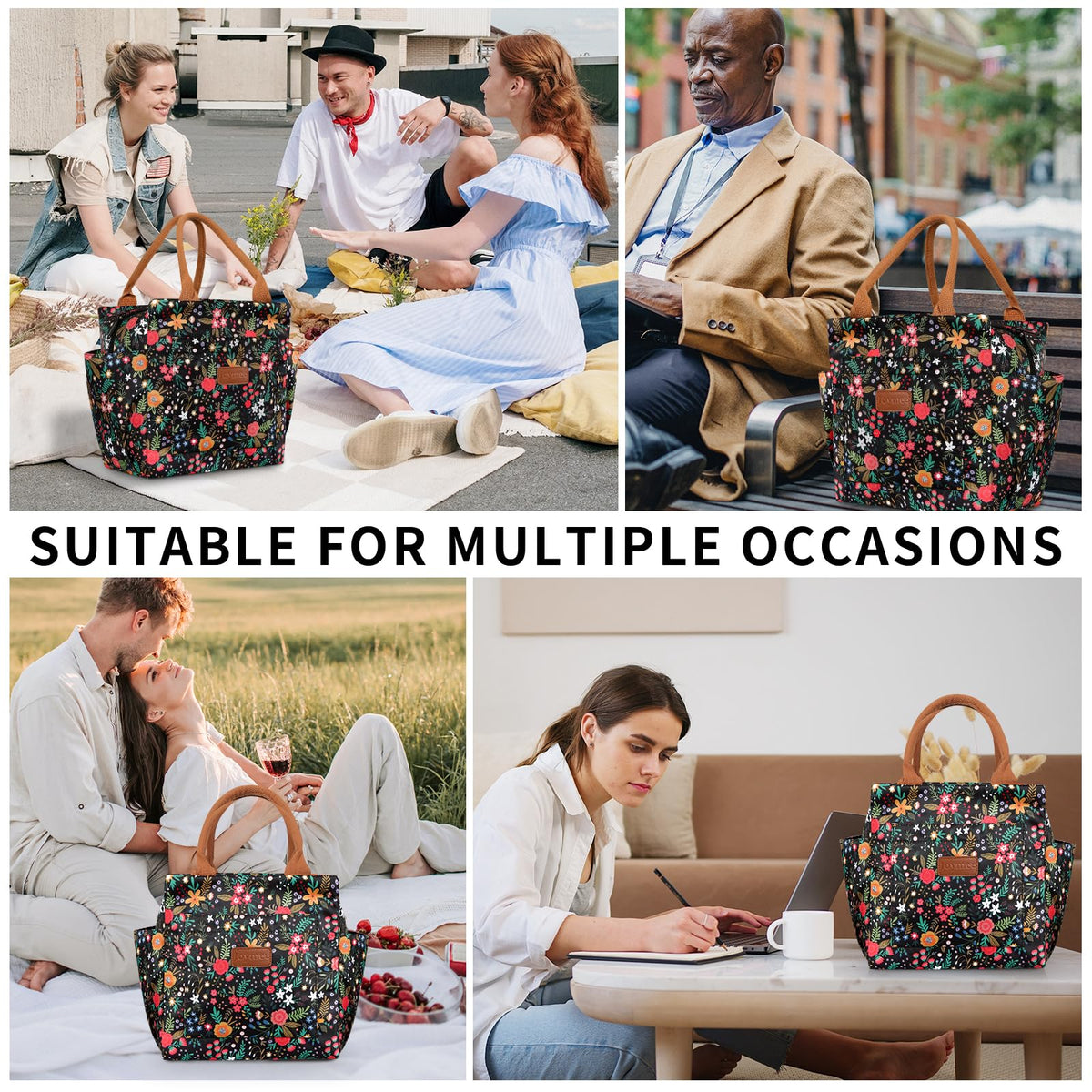 Joymee lunch bag ideal for work, travel, and picnics
