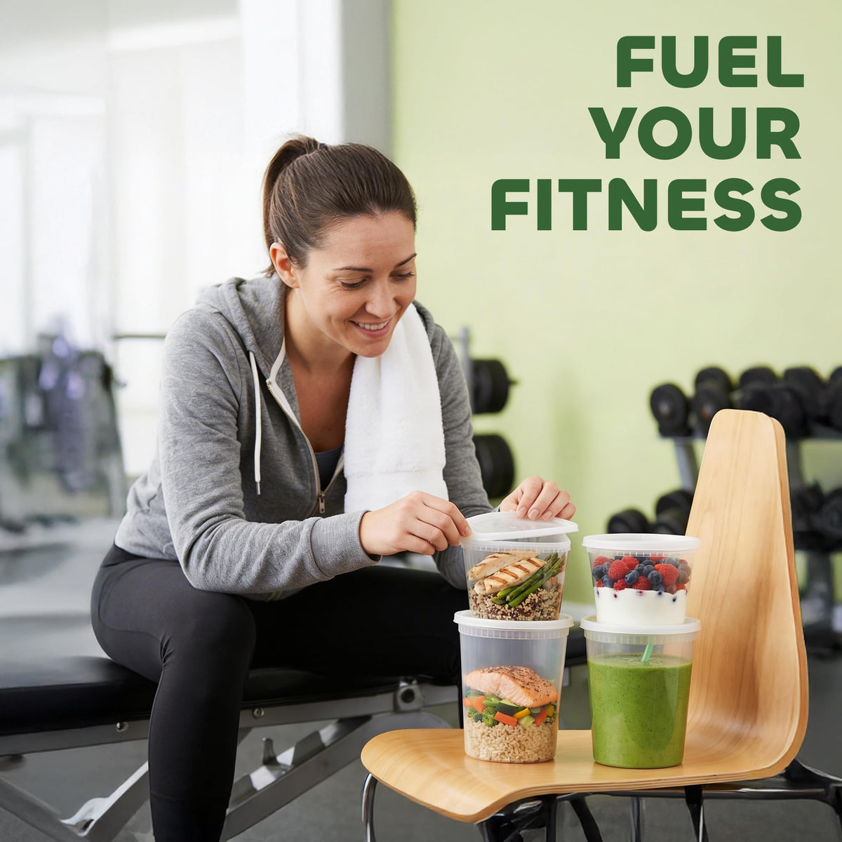 JoyServe bulk meal prep 32oz containers for batch cooking