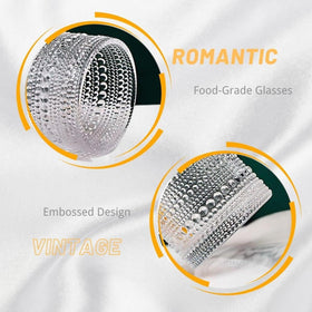 JPPSUJJ beaded-detail glass face highlighting vintage charm.