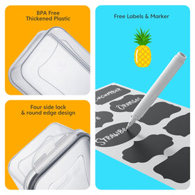 JSCARES round crisper container keeps greens fresh and easy to portion.