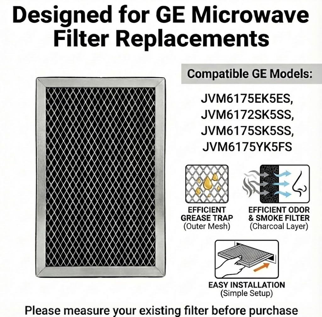 JUDAOLE GE microwave filter installation demonstrates easy replacement