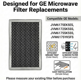 JUDAOLE GE microwave filter installation demonstrates easy replacement