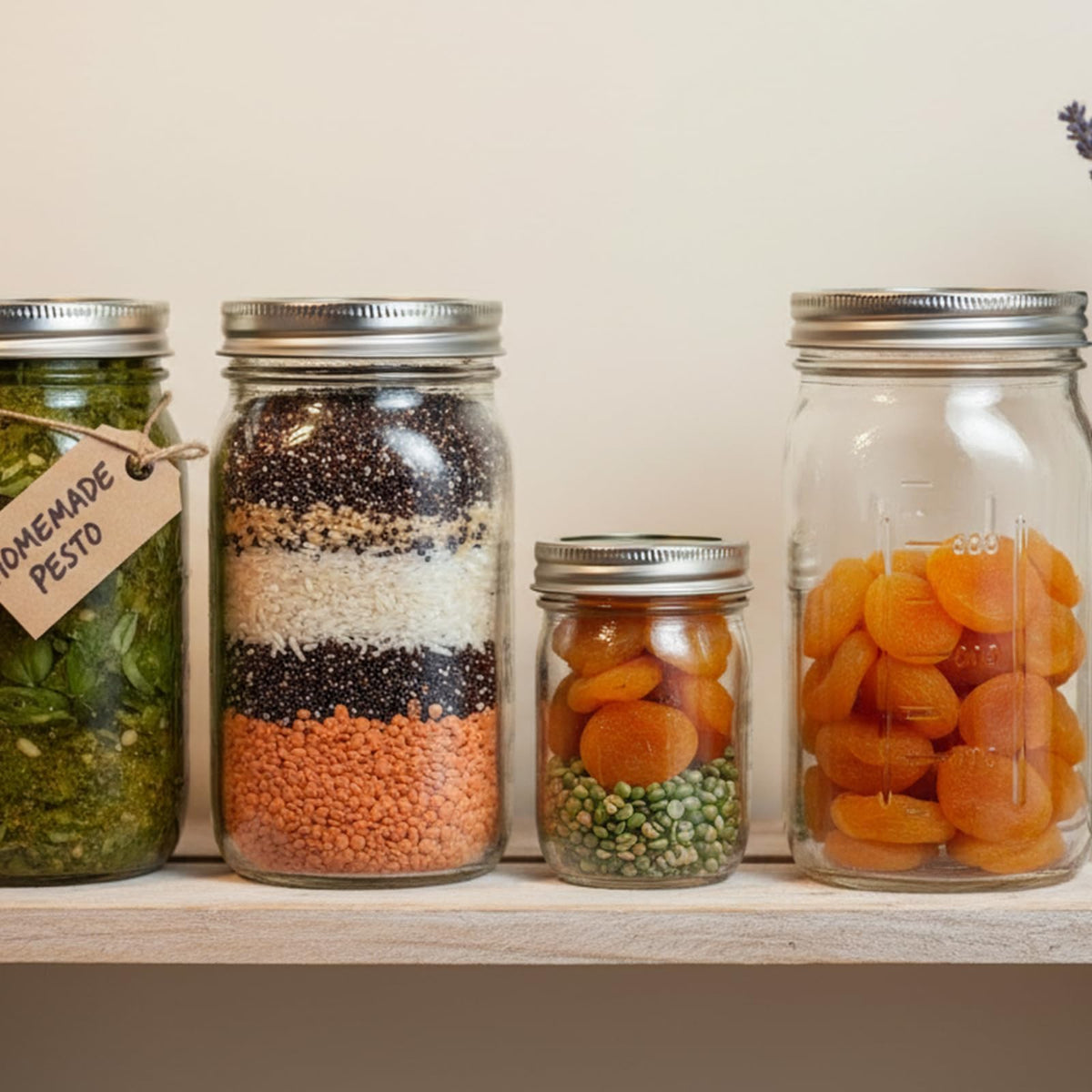 Versatile Jumterlee jars for dry goods and snacks storage
