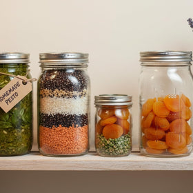 Versatile Jumterlee jars for dry goods and snacks storage