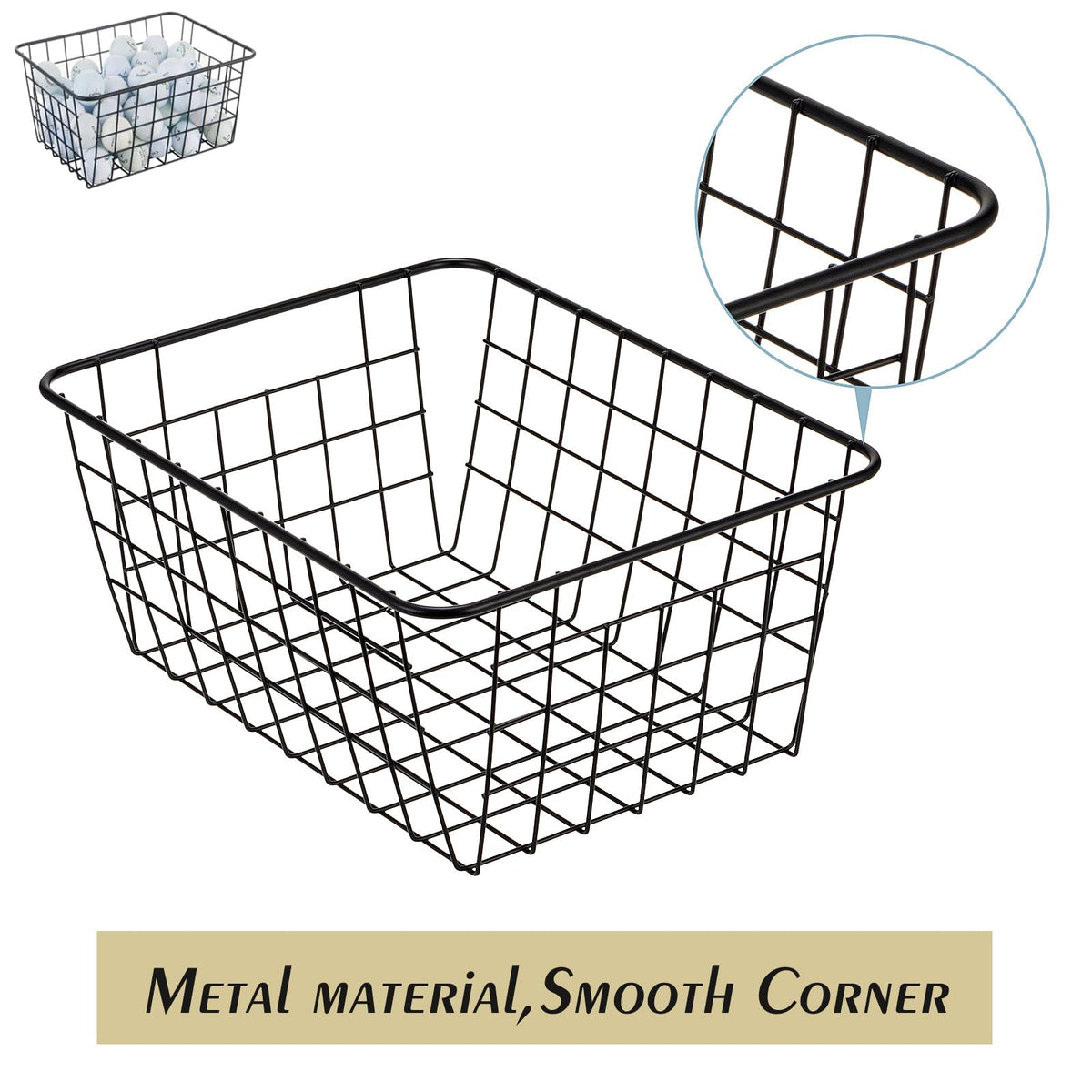 JUNCHU CHERRY smooth-edge wire basket protects furniture with a safe finish