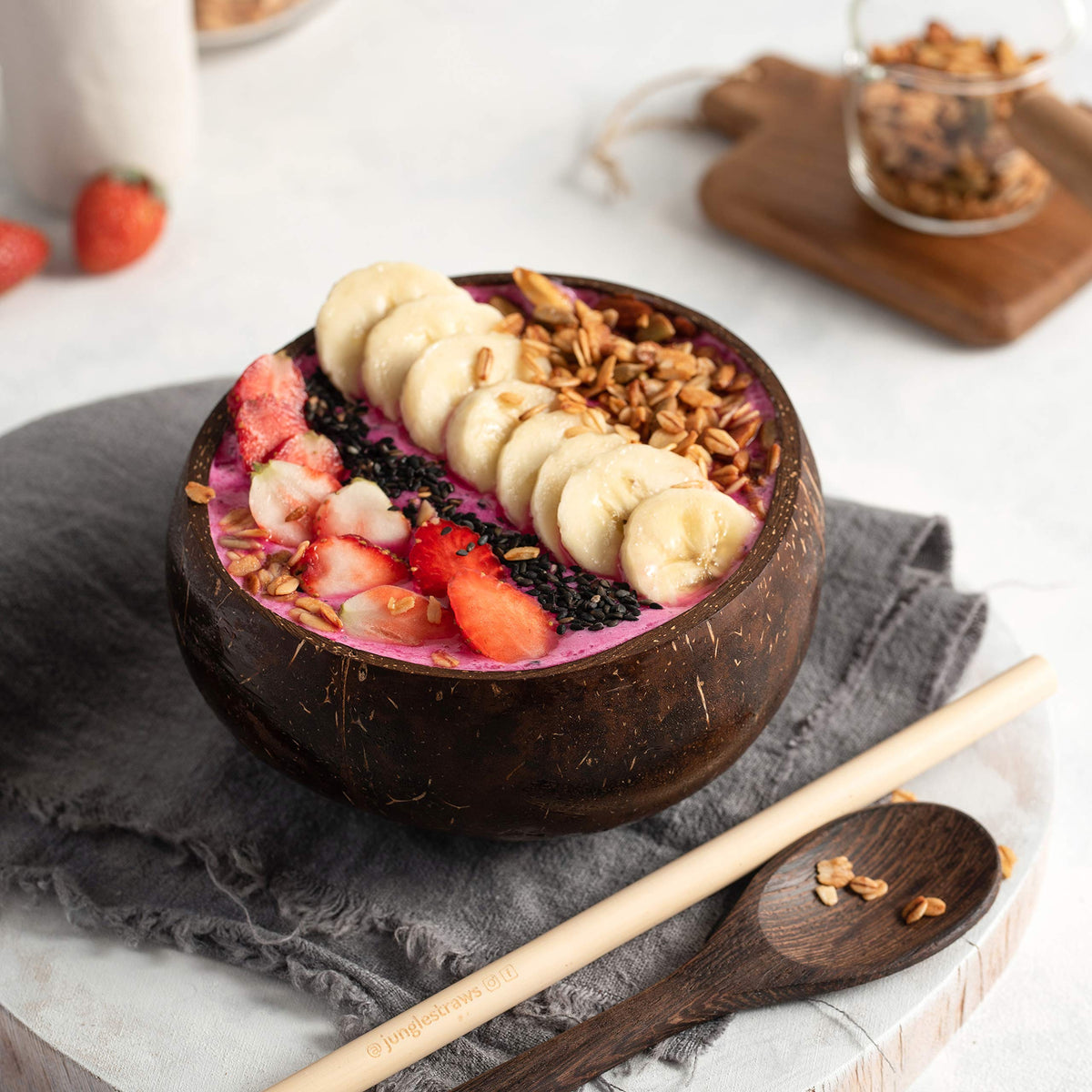 Jungle Culture bowls used for Buddha bowls and versatile serving