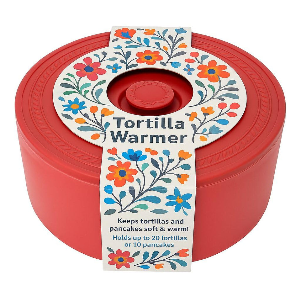Juniperos large tortilla warmer with open lid for quick tortillas