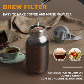JunVpic ergonomic handle and sturdy design for shaking and pouring