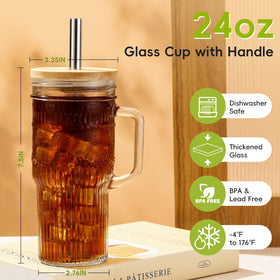JunVpic stainless steel straws with cleaning brushes for quick reuse