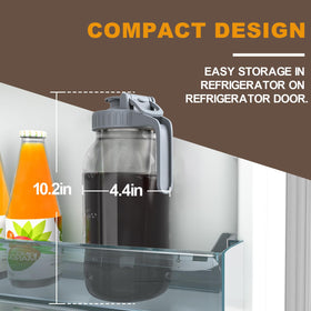JunVpic wide-mouth jar cleans easily with mild soap and water