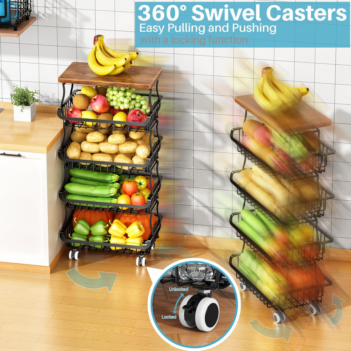 Jusdyrack heavy-duty anti-rust steel frame ensures durable storage year after year.
