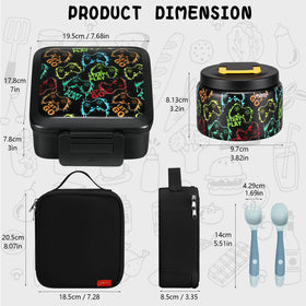JXXM included dividers let you customize food compartments.